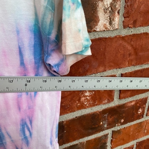 Old Navy Womens Medium Tie Dye Vneck Crop Short Sleeve Tee NWT - Picture 8 of 9